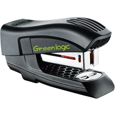 Abbildung von Maped M353011 Hefter Greenlogic Mini aus recyceltem Kunststoff bis 15 Blatt, schwarz