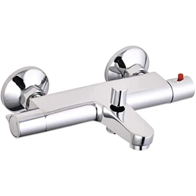 Abbildung von Schütte Wannenthermostat &quot;Vico&quot;, Wannenarmatur Thermostat, Mischbatterie Badewanne, Wasserhahn Bad
