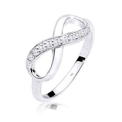 Abbildung von Elli Infinity Ring, Damen, Größe: 54, Silberfarben