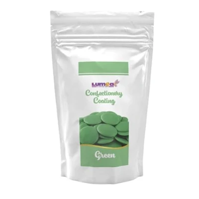 Abbildung von Dekozauber24 Kuvertüre Drops, grün, 500g, mit Mandelgeschmack, Deco Melts Chips mikrowellengeeignet, für Cake Pops, Torten, Kuchen, Drip oder Glasur