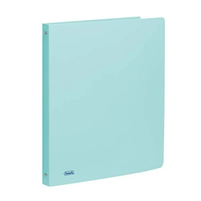 Abbildung von Favorit Ordner aus Polypropylen Pastell, 22 x 30 cm, 4 runde Ringe, 15 mm, pastellblau