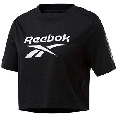 Abbildung von Reebok TAPE Essentials Training Short Sleeve Tshirt print, Damen, Größe: XS, Black