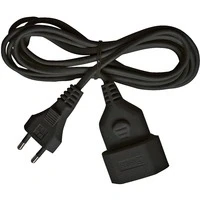 Abbildung von Brennenstuhl 1161800 Strom Verlängerungskabel Schwarz 5.00 m H03VVH2 Verlängerungskabel, (5.00 cm)