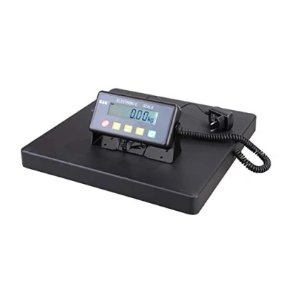 Abbildung von G&amp;G PSB 150kg/50g 10kg/20g Paketwaage Plattformwaage, robuste 40 x cm Wiegefläche aus Aluminumguss/Netz &amp; Batteriebetrieb möglich