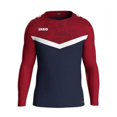 Abbildung von JAKO ICONIC Kinder Sweatshirt Jungen und Mädchen Atmungsaktiver Unisex Sport Pullover mit wärmender Fleece Innenseite, Maximale Bewegungsfreiheit