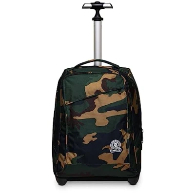 Abbildung von Invicta Trolley, 2 in 1, Schulranzen mit Rollen, Rucksack Trolleyfunktion für Schule, Reisen, Mädchen&amp;Jungen, mehrfarbig
