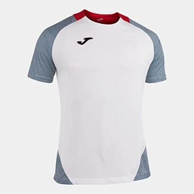Abbildung von Joma Herren Essential Ii Equip T Shirts M/C, Weiß/Marineblau, S