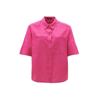 Abbildung von Opus Kurzarm Filalia Hemdbluse, Damen, Größe: 40, Pink punch