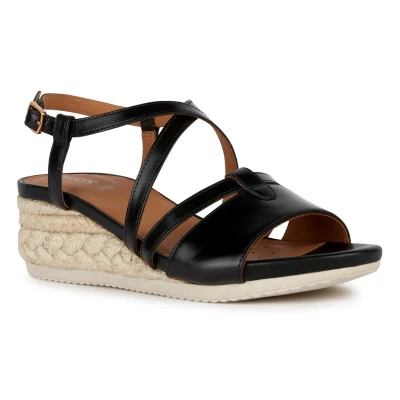 Abbildung von Geox Sandalette &quot;D ISCHIA CORDA&quot;, Sommerschuh, Sandale, Keilabsatz