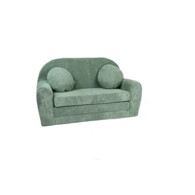 Abbildung von FORTISLINE Kindersofa Rosalia Ausklappbares Sofa aus Cord mit Verlängerung