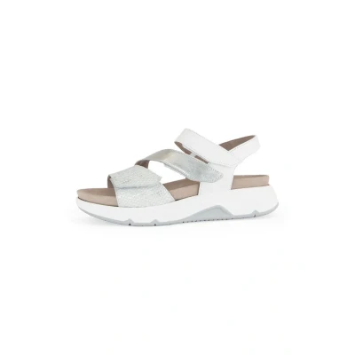 Abbildung von Gabor Trekkingsandale, Damen, Größe: 37, Silber Schuhe