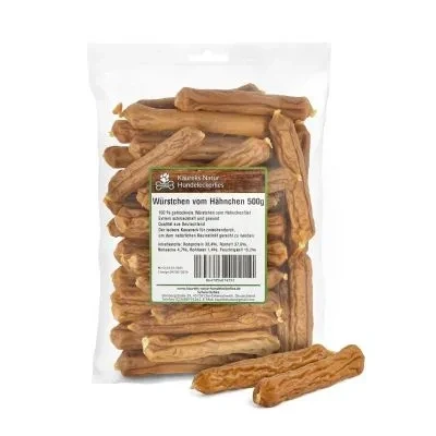 Abbildung von Kaureks Natur Hundeleckerlies Würstchen vom Hähnchen 500g