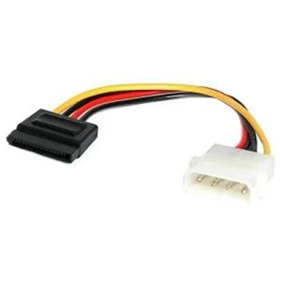 Abbildung von StarTech.com 15cm 4 Pin LP4 auf SATA Kabel / Serial ATA Stromadapter S 15 Buchse LP Stecker, Straight