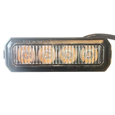 Abbildung von Orange LED Frontblitzer Heckblitzer 4 12V 24V 12W R65 R10 E9 für Schlepper, Traktoren, Bagger, LKW, PKW, usw.