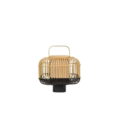 Abbildung von Forestier Bamboo Square S Tischleuchte in Schwarz
