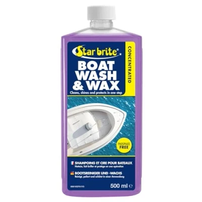 Abbildung von STAR BRITE Boat Wash &amp; Wax Reinigt, Glänzt und Schützt in einem Einfachen Schritt
