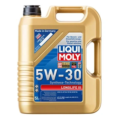 Abbildung von Liqui Moly Longlife Iii 5W 30 5l Motoröl 20822 VOLKSWAGEN: Caddy Alltrack IV Kombi, Polo Schrägheck, Golf 5 AUDI: A4 B6/B7 Cabrio, Q3