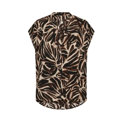 Abbildung von Soyaconcept Roksana Bluse, Damen, Größe: Small, C hot fudge combi