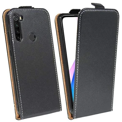 Abbildung von cofi1453® Flip Case kompatibel mit XIAOMI REDMI Note 8T Handy Tasche vertikal aufklappbar Schutzhülle Klapp Hülle Schwarz