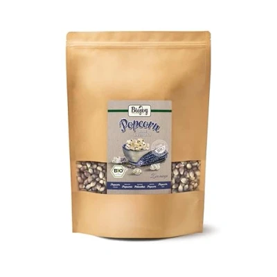 Abbildung von Biojoy BIO Popcornmais Diamond Blue (2 kg), ungesüsst und ungesalzen, Kino Popcorn Mais
