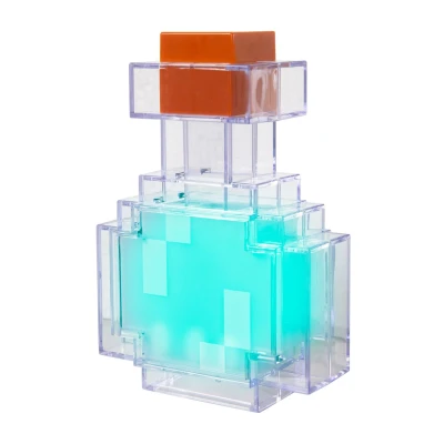 Abbildung von Minecraft LED Dekolicht Deko für Fans Dekolampe, aufladbarer Akku, fest integriert, verschiedene Designs: Fackel, Potion oder Creeper