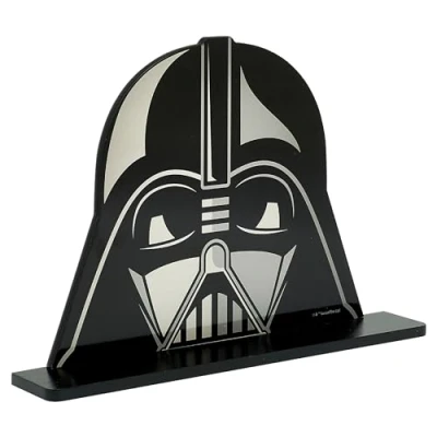 Abbildung von Star Wars Darth Vader Wandregal, klein, wandmontiertes Bücher und Aufbewahrungsregal für Kinder, Schweberegal aus Holz Schlaf Spielzimmer