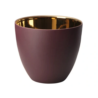 Abbildung von ASA Xmas Windlicht brombeer innen gold glänz 7,2x6,5cm