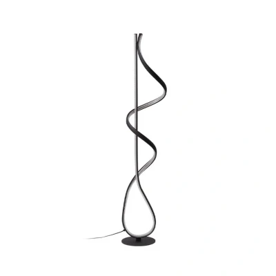 Abbildung von Lucande LED Stehleuchte Rodado, schwarz, 132 cm, Aluminium
