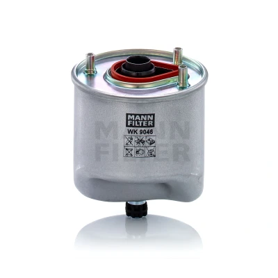 Abbildung von MANN FILTER WK 9046 Kraftstofffilter Leitungsfilter FORD: FOCUS 3 Turnier, Grand C Max, FIESTA 6, VOLVO: V50, C30, V60 I, MAZDA: Hatchback