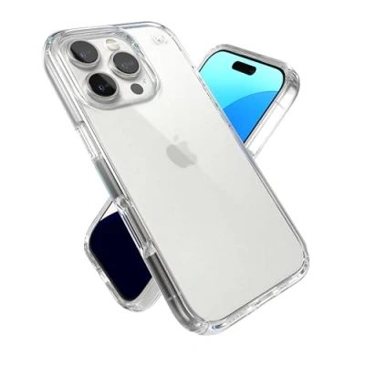 Abbildung von Speck Transparente Schutzhülle für iPhone 16 Pro, schlanke Handyhülle Presidio Perfect Clear