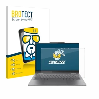 Abbildung von BROTECT Schutzglas für Lenovo Yoga 7i 2 in 1 Gen 10 14&quot; Schutzfolie Panzer Folie Glas [Extrem Kratzfest 9H, Anti Fingerprint, Ultra Transparent]