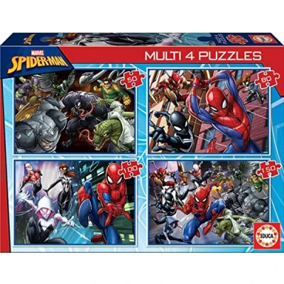 Abbildung von Educa Multi 4 Puzzles 50 80 100 150 Ultimate Spider Man, Marvel (18102)