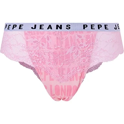 Abbildung von Pepe Jeans Damen Allover Logo Brazilia Bikini Style Underwear, Pink (Pink), XS