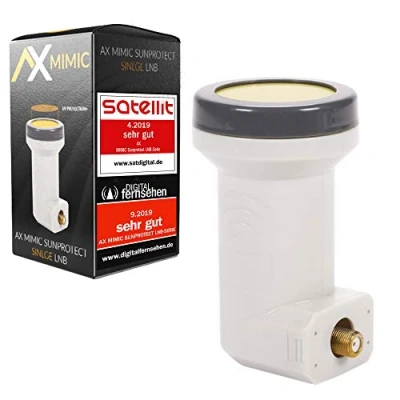 Abbildung von AX Mimic Sun Protect Single LNB Universal (kälte &amp; hitzebeständig 35C 70C / LTE Filter, 1 Teilnehmer, 0.1dB)