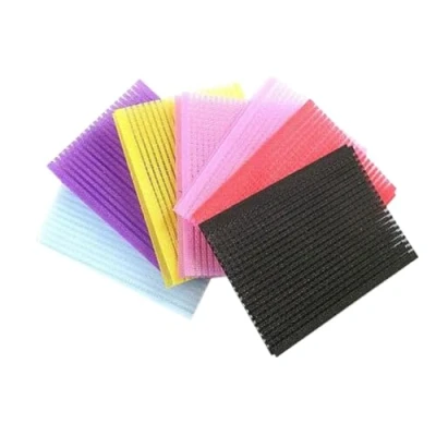 Abbildung von Vipolishtry Magic Bangs Haar Pads, quadratisch, Nylon Haarpaste, fixiert, nahtlos, magische Paste, Pony, Patch, Haarstyling Zubehör (zufällige Farbe), 10 Stück
