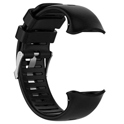 Abbildung von AWADUO Ersatz Silikon Handgelenk Band Strap für Polar Vantage V, weich und langlebig (Silikon Schwarz)