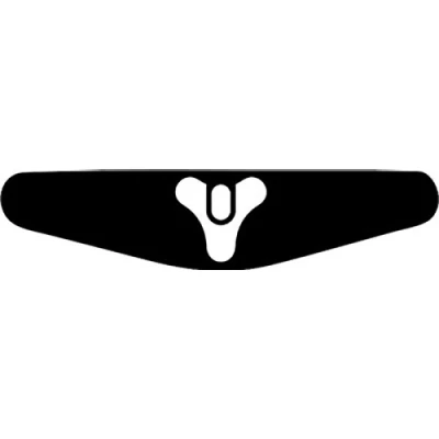 Abbildung von Play Station PS4 Lightbar Sticker Aufkleber Destiny Logo (schwarz)