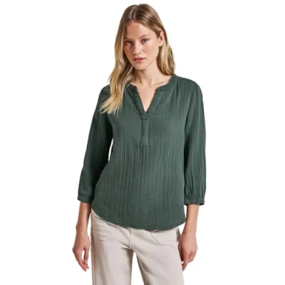 Abbildung von STREET ONE Damen A345607 Musselin Tunika, Mid Green, 38