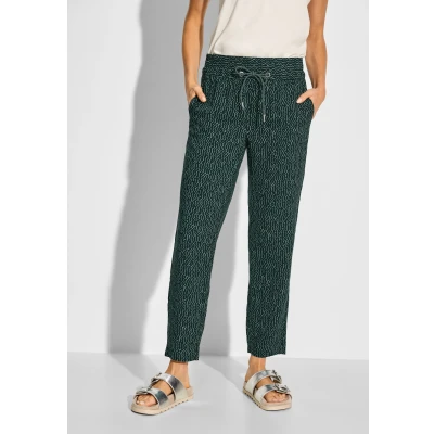 Abbildung von Cecil Regular FIT Jogginghose, Damen, Größe: Lx28, Grün