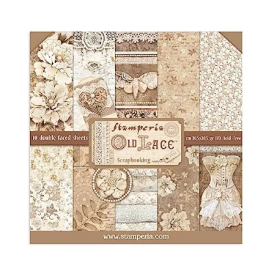 Abbildung von Stamperia Old Lace 12x12 Inch Paper Pack (SBBL32)
