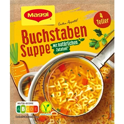 Abbildung von Maggi Guten Appetit, Buchstaben Suppe, 100g Beutel, ergibt 4 Teller, 1er Pack (1 x 100g)