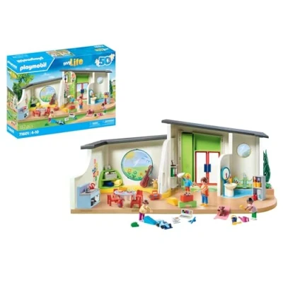 Abbildung von Playmobil® Konstruktions Spielset KiTa &#039;Regenbogen&#039; (71601), My Life, 50 Jahre, (182 St), Made in Europe