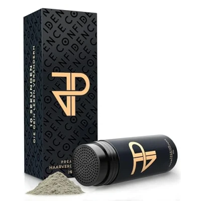 Abbildung von JP Confidence Premium Streuhaar zur Haarverdichtung Friseurqualität 100% natürlich Authentischer Look für Männer &amp; Frauen Grau