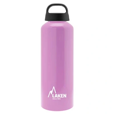 Abbildung von Laken Classic Alu Trinkflasche Weite Öffnung Schraubdeckel mit Schlaufe, BPA frei Aluminiumtrinkflasche, 750ml, Rosa