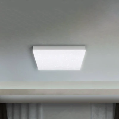 Abbildung von VANCE SMART+ WiFi Glitzer Panelleuchte 450X450,24,5W,2250lm,regulierbares Weißlicht(3000K bis 6500K),rahmenlos,mit Glitzereffekt,steuerbar per App,kompatibel Amazon,Google Co.,4058075759541,45x45cm