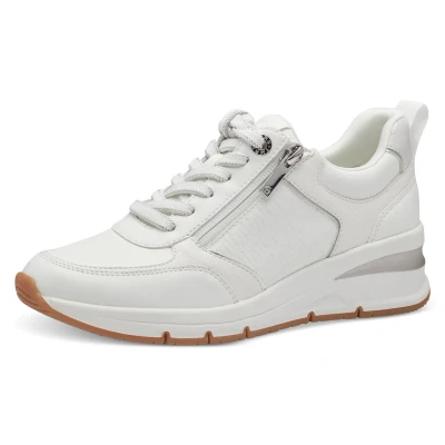 Abbildung von Tamaris Sneaker low, Damen, Größe: 36, White/silver Schuhe