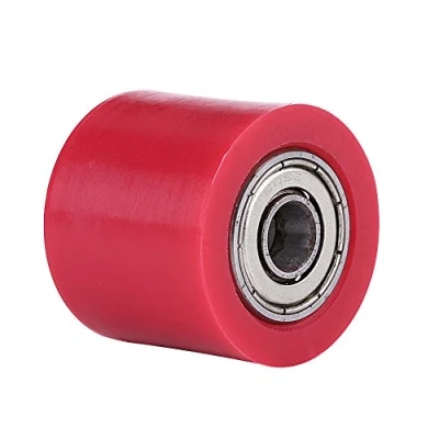 Abbildung von Suuonee Ketten rolle, 8mm Universal rolle Spann Radfü hrung für Motorrad Dirt Bike Enduro[rot]