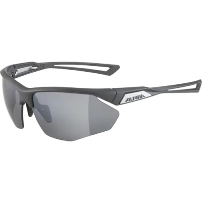 Abbildung von ALPINA NYLOS HR, Sportbrille für Erwachsene, midnight grey matt, One Size, 100% UV A , B und C Schutz