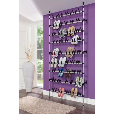Abbildung von Ruco Schuhregal, Aluminium, höhenverstellbar, für bis zu 90 Paar Schuhe