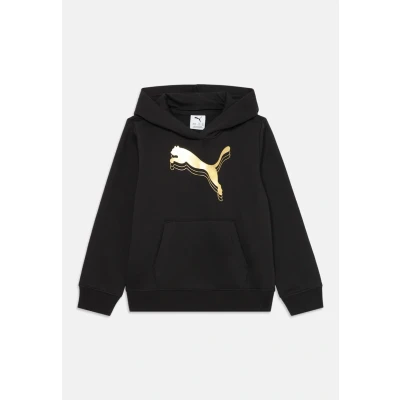 Abbildung von PUMA Essentials Metallisch Hoodie Youth, Back, Schwarz/Metallisch Gold, 7 8Y